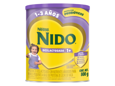 NIDO Crecimiento 1+ Deslactosada 800g