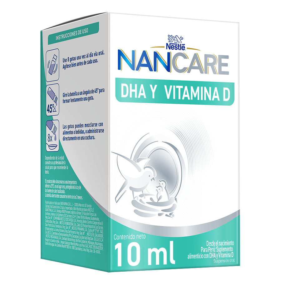 NANCARE DHA y Vitamina D para niños y bebés
