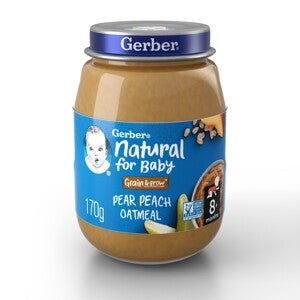 Compota avena pera y durazno GERBER® Compota avena pera y durazno GERBER®