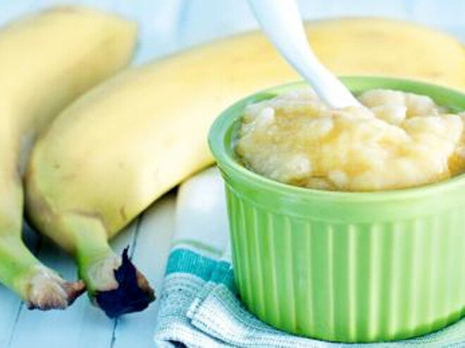 Puré cremoso de banano Puré cremoso de banano