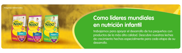 Como líderes mundiales en nutrición infantil trabajamos para apoyar el desarrollo de tus pequeños con productos de la más alta calidad. Descubre nuestras leches de crecimiento hechas especialmente para cada etapa de su desarrollo Como líderes mundiales en nutrición infantil trabajamos para apoyar el desarrollo de tus pequeños con productos de la más alta calidad. Descubre nuestras leches de crecimiento hechas especialmente para cada etapa de su desarrollo