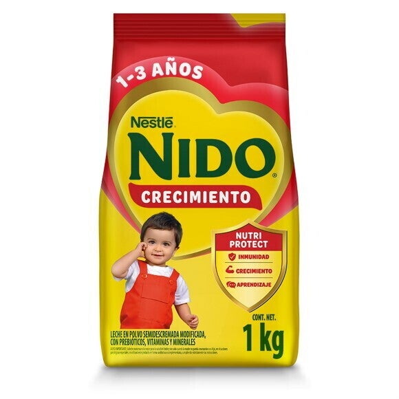 Leche de crecimiento en polvo con hierro NIDO de 1 a 3 años